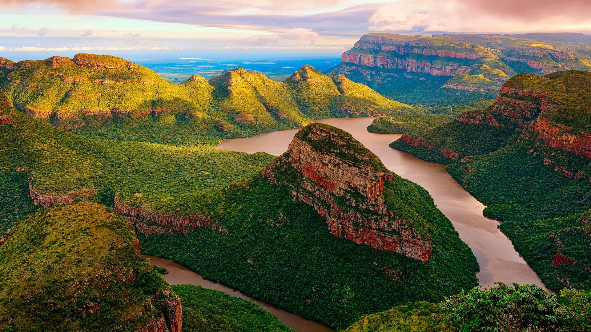 Nature, Landscape, Mountain, Trees, Clouds, Bird's - High Res River Wallpaper Bird's Eye View , HD Wallpaper & Backgrounds