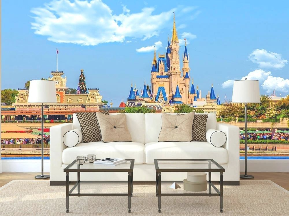 Frozen Castle Wall Decal Disney Wall Murals Toy Story - Disney Magic Kingdom Wall , HD Wallpaper & Backgrounds