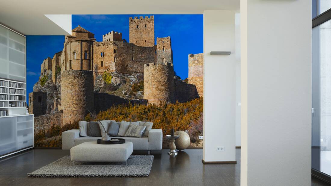 Livingwalls Photo Wallpaper Medieval Castle - Water Wallpaper For Living Room , HD Wallpaper & Backgrounds