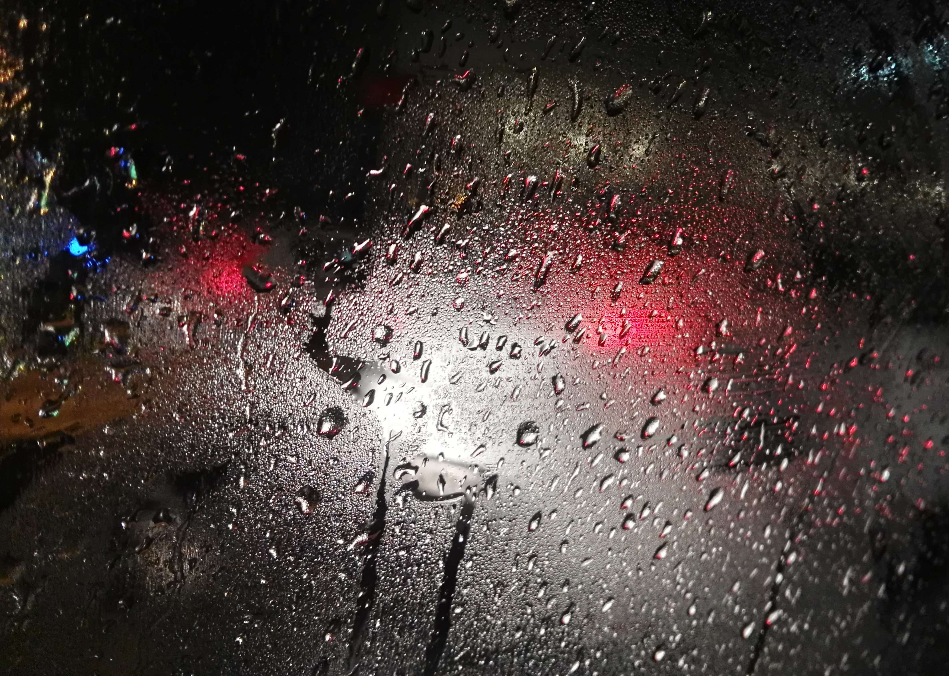 Car, Car Window, Light Reflections, Night, Rain, Reflect, - Rainy Car Window Night , HD Wallpaper & Backgrounds