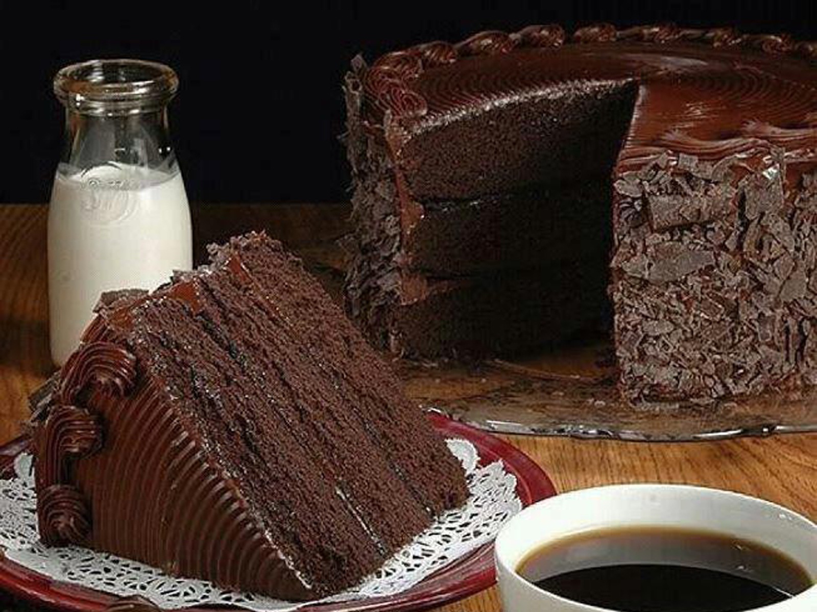 Chocolate Cake - Coffee Aesthetic , HD Wallpaper & Backgrounds