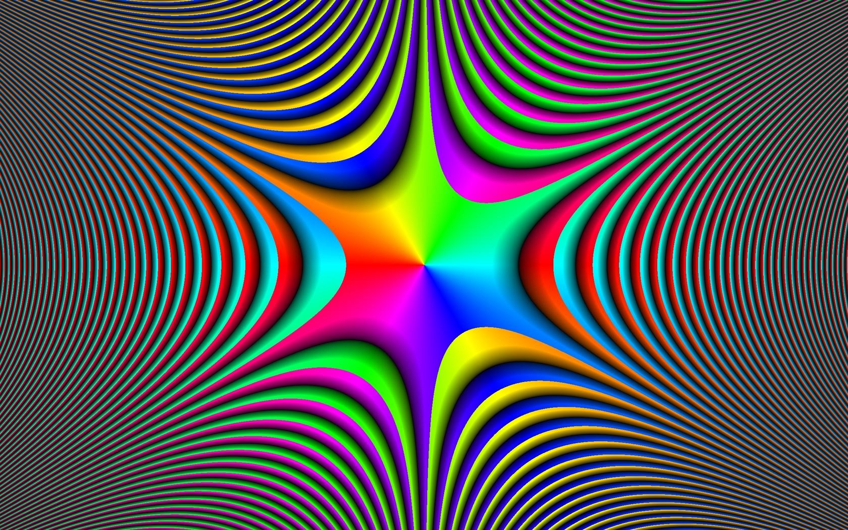 Optical Illusion Wallpaper - Rainbow Optical Illusions Background , HD Wallpaper & Backgrounds