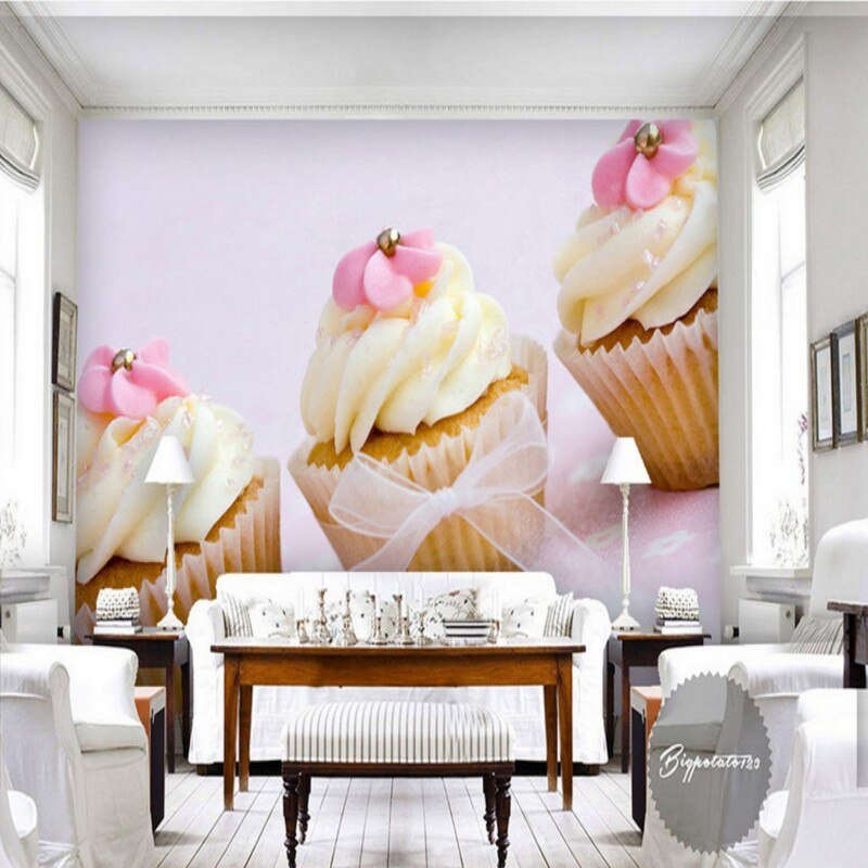 Photo Wallpaper Beautiful Yellow Flower Chocolate Cake - White Walls Home Decor , HD Wallpaper & Backgrounds