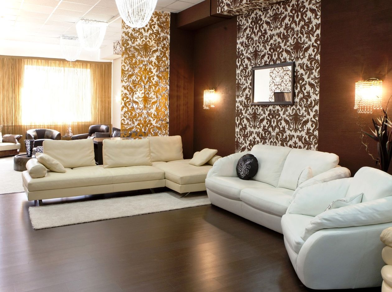 Brown Wallpaper For Living Room - Barna Szoba Dekoráció , HD Wallpaper & Backgrounds
