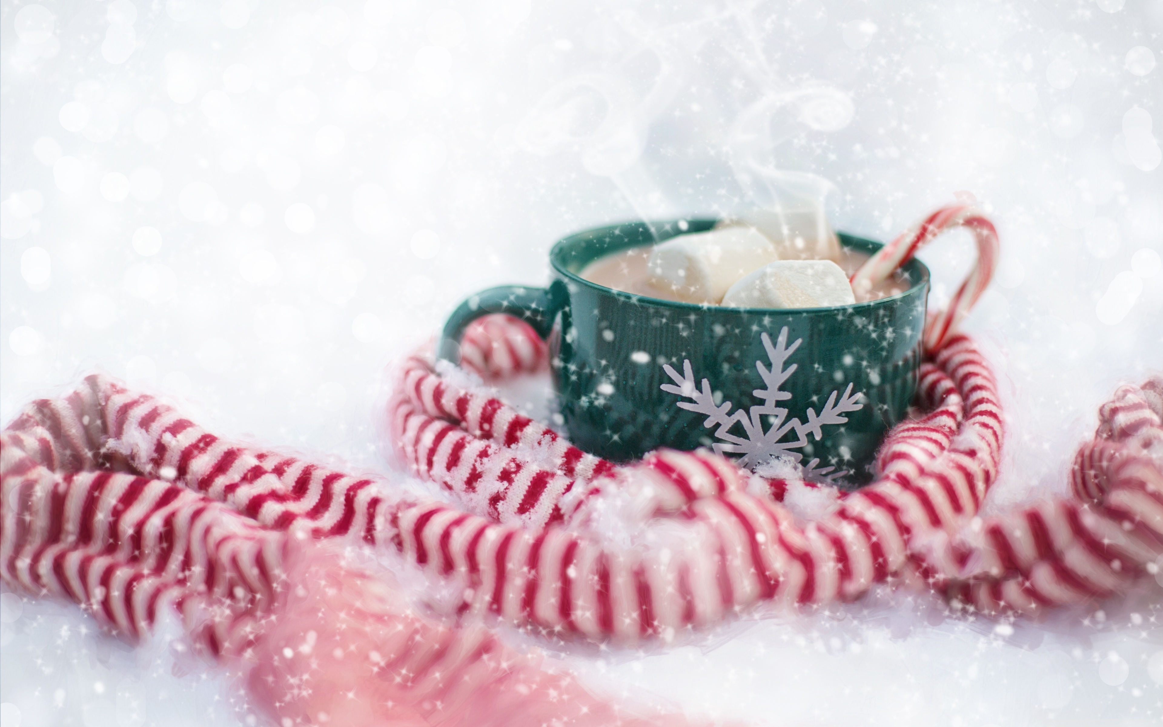 Wide 16 - - Christmas Cute Hot Cocoa , HD Wallpaper & Backgrounds