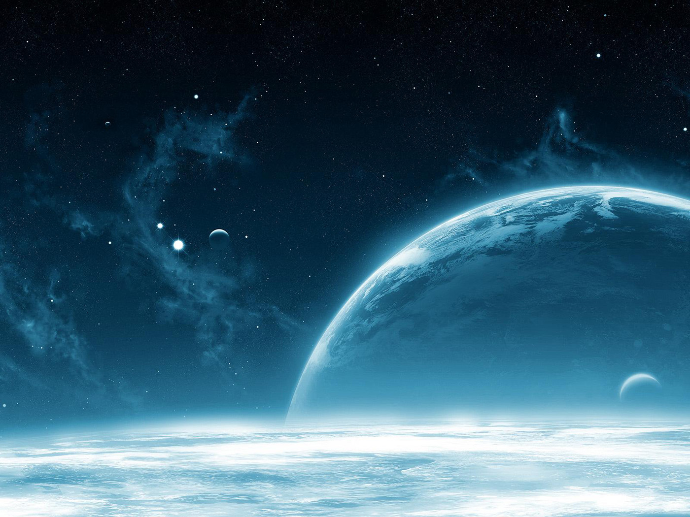 Blue Planet Wallpaper - Alien Backgrounds , HD Wallpaper & Backgrounds