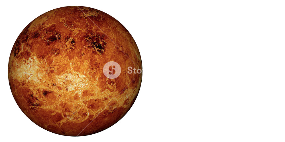 3d Render The Planet Venus On A White Background, High - Venus White Background , HD Wallpaper & Backgrounds