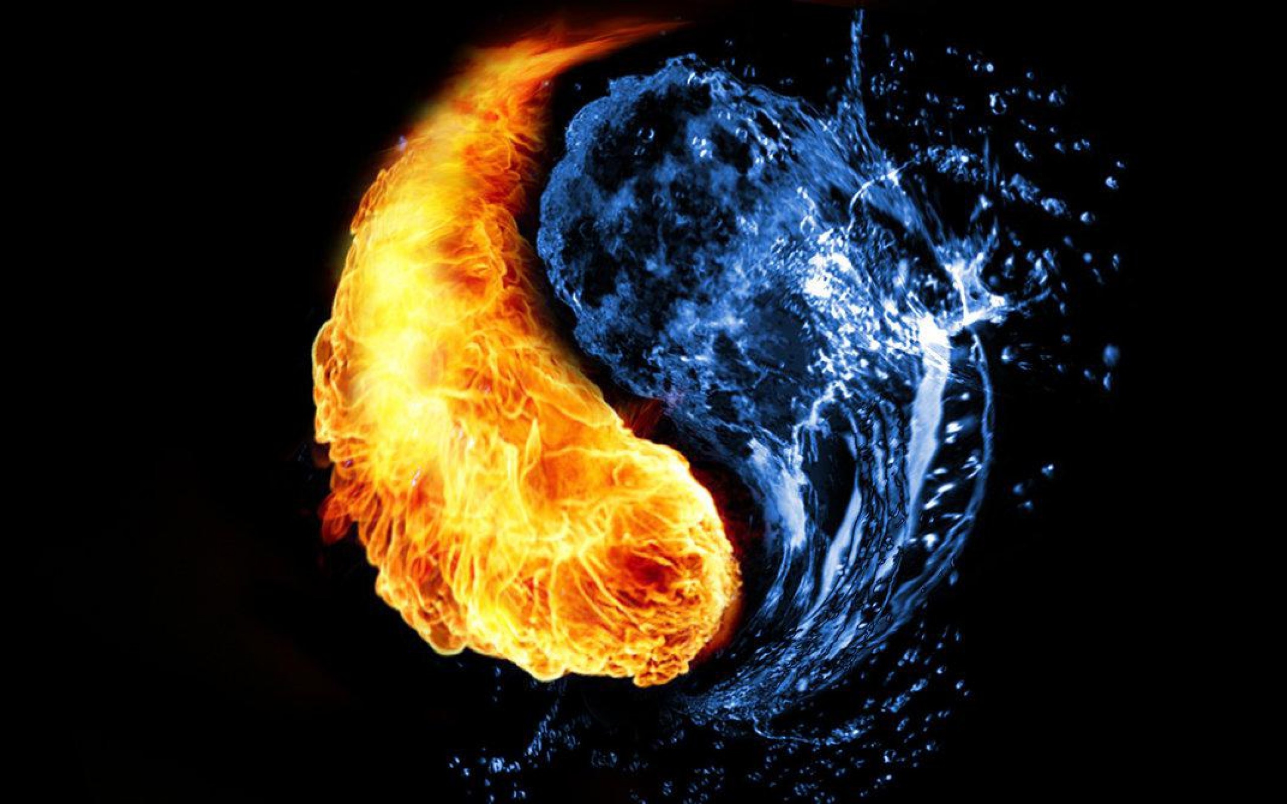 Fire And Water Hd , HD Wallpaper & Backgrounds