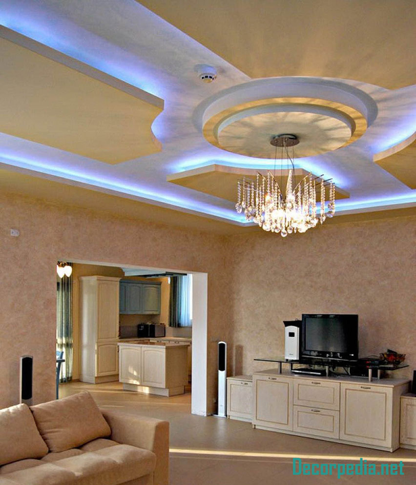 New Pop Ceiling Designs For Living Room 2019, False - Pop False Ceiling Design , HD Wallpaper & Backgrounds