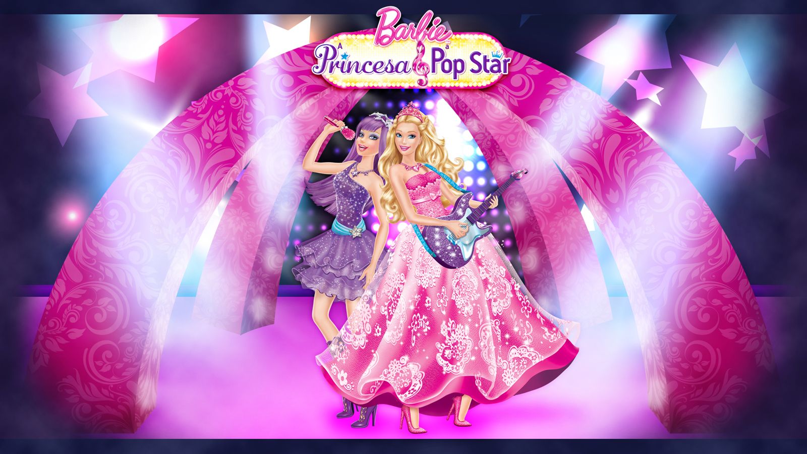 Barbie Pop Stars Movie K Pop, Star Wallpaper, Barbie - バービー プリンセス & ポップ スター Dvd ラベル , HD Wallpaper & Backgrounds
