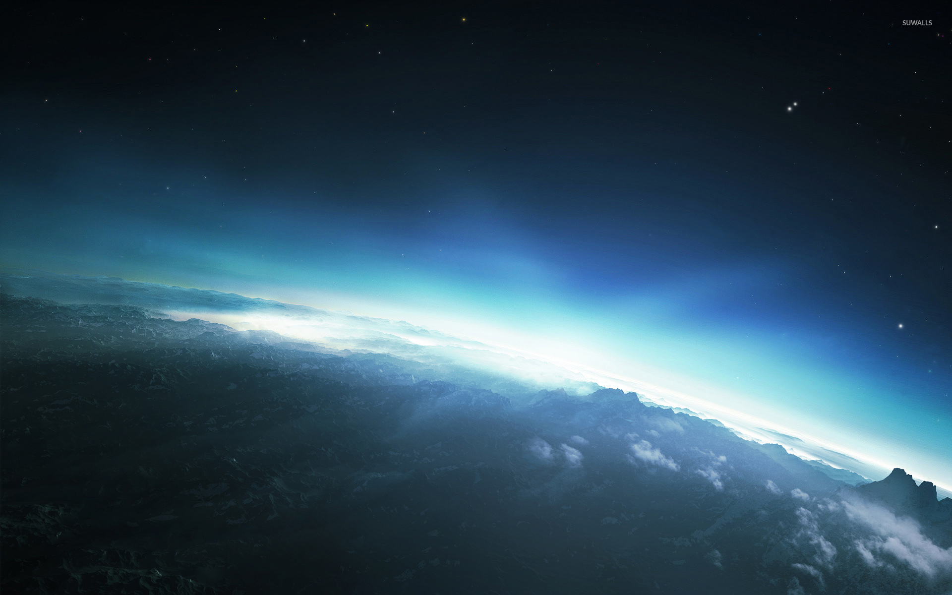 Bright Light Behind The Planet [3] Wallpaper - Tablet Wallpaper 10.1 Lenovo , HD Wallpaper & Backgrounds