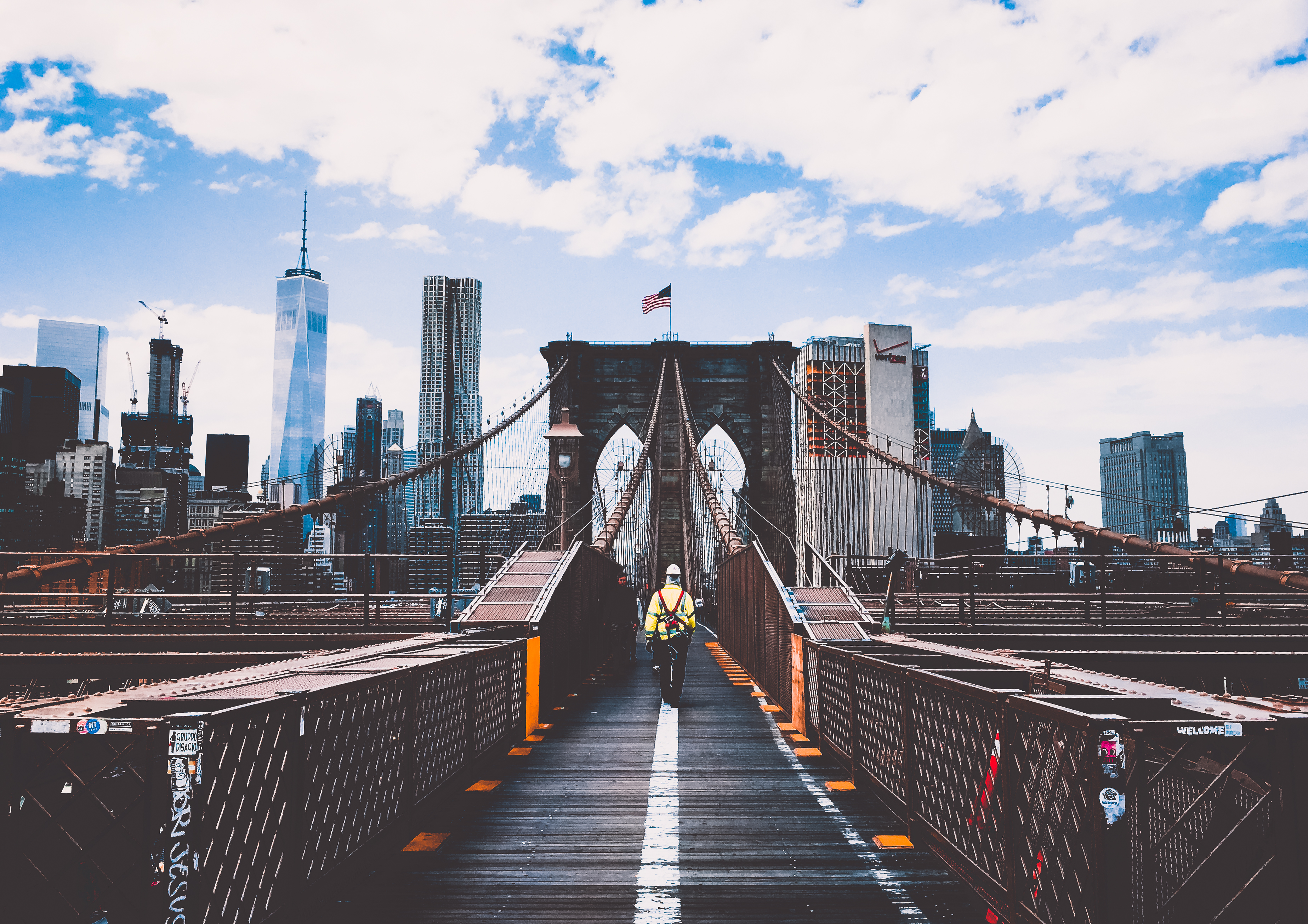 New Buildings In New York - Brooklyn Bridge , HD Wallpaper & Backgrounds