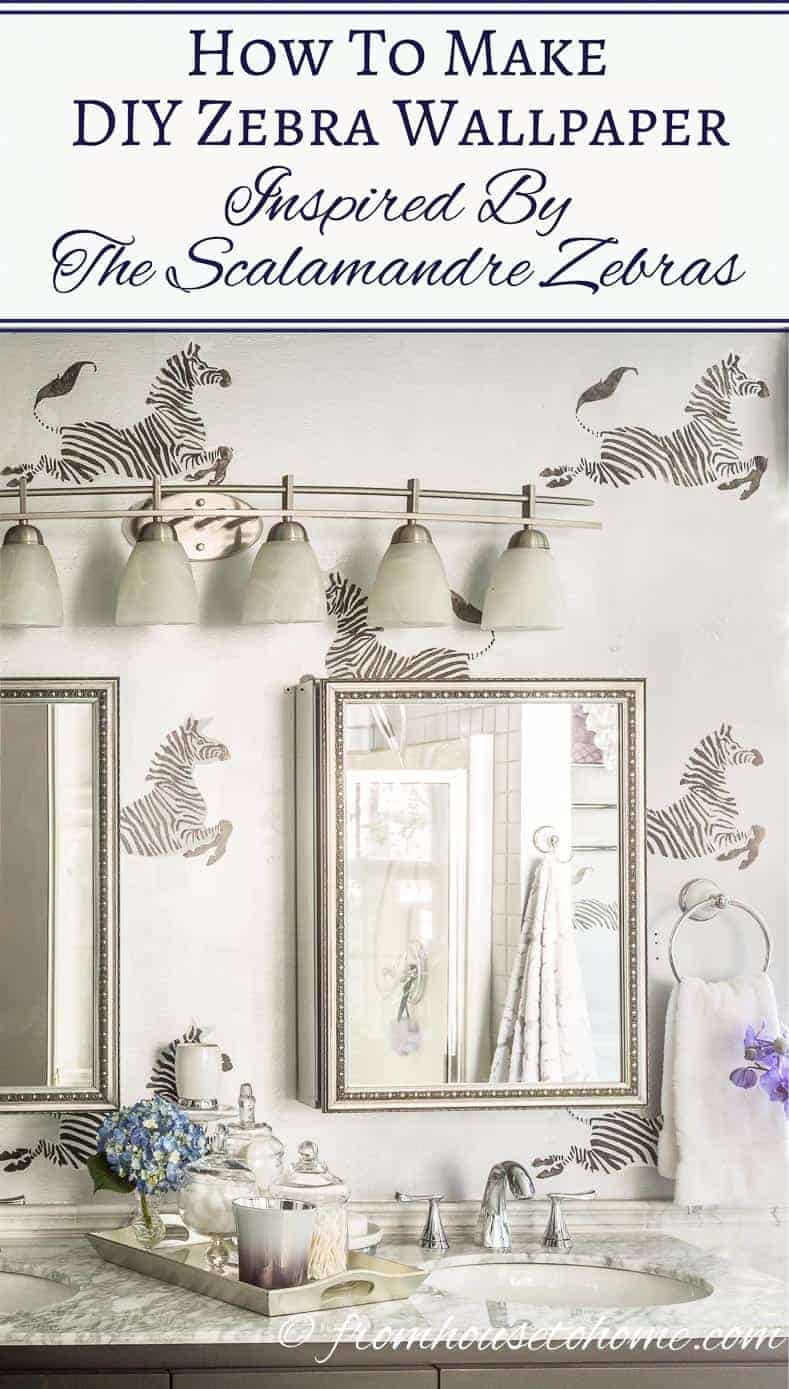 How To Make Diy Zebra Wallpaper Inspired By The Scalamandre - Design , HD Wallpaper & Backgrounds
