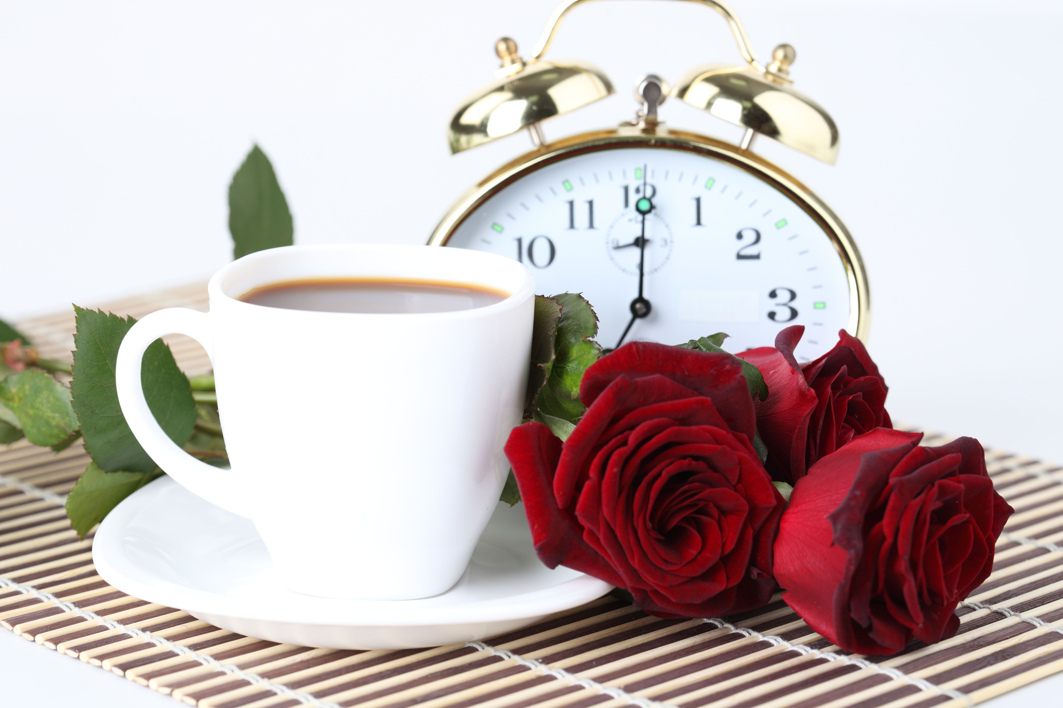 Good Morning, Beautiful, Bouquet, Clock, Coffee, Cool, - Good Morning Heart Touching , HD Wallpaper & Backgrounds