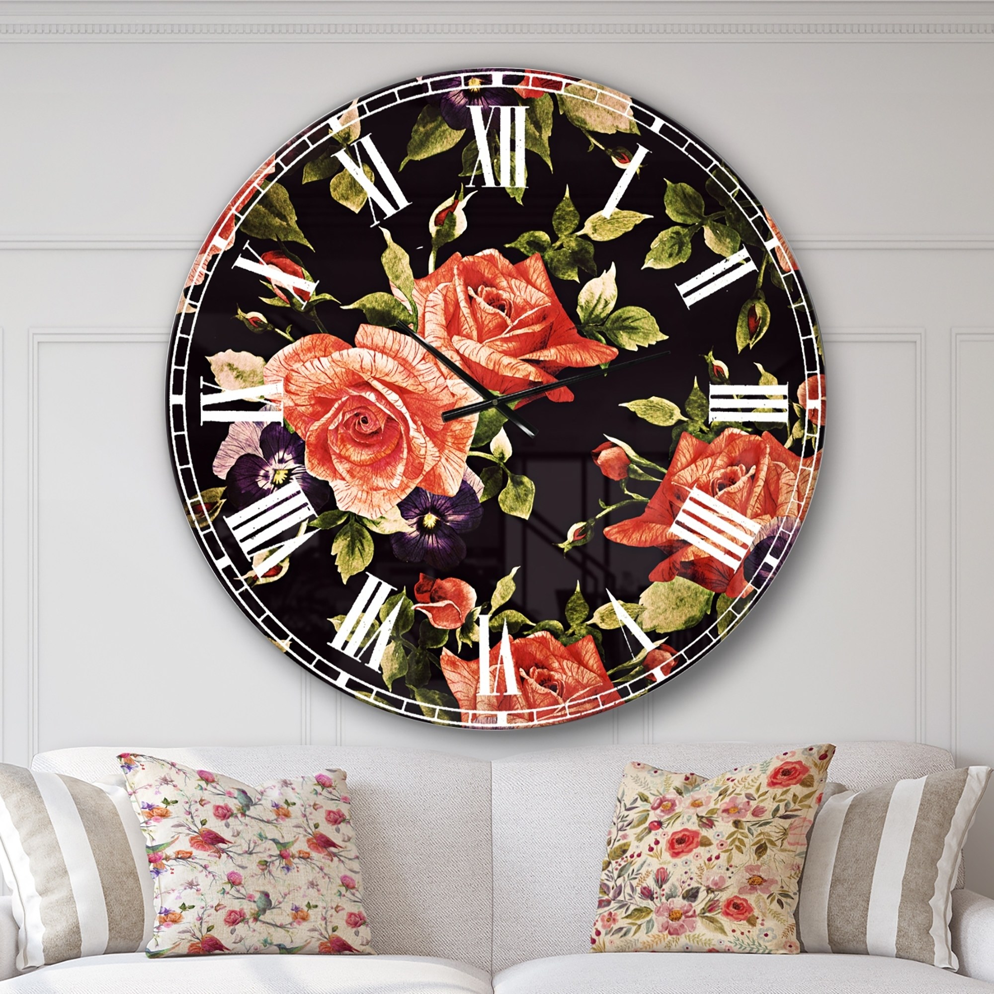 Design Art Designart 'pansy Flowers Rose Patterns' - Design Art , HD Wallpaper & Backgrounds