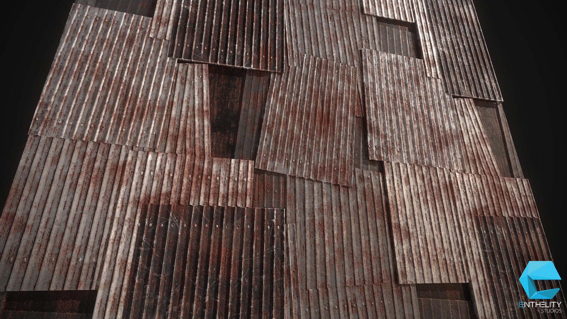 Artstation Corrugated Metal Enrico Tammekänd - Substance Designer Corrugated Metal , HD Wallpaper & Backgrounds
