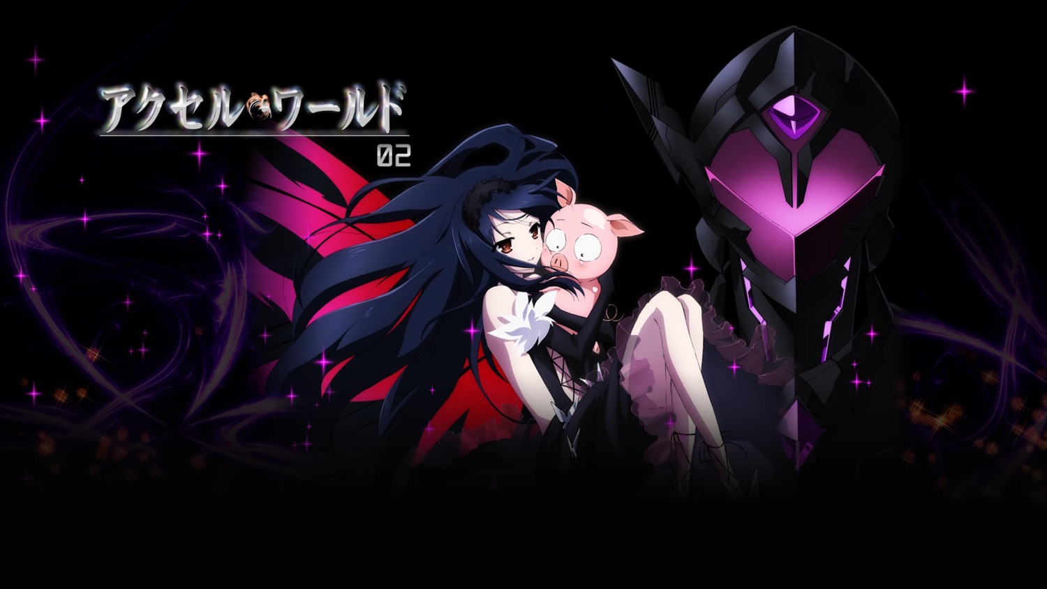 Accel World Armor Black Lotus Dress Haruyuki Arita - Accel World Wallpaper Hd , HD Wallpaper & Backgrounds