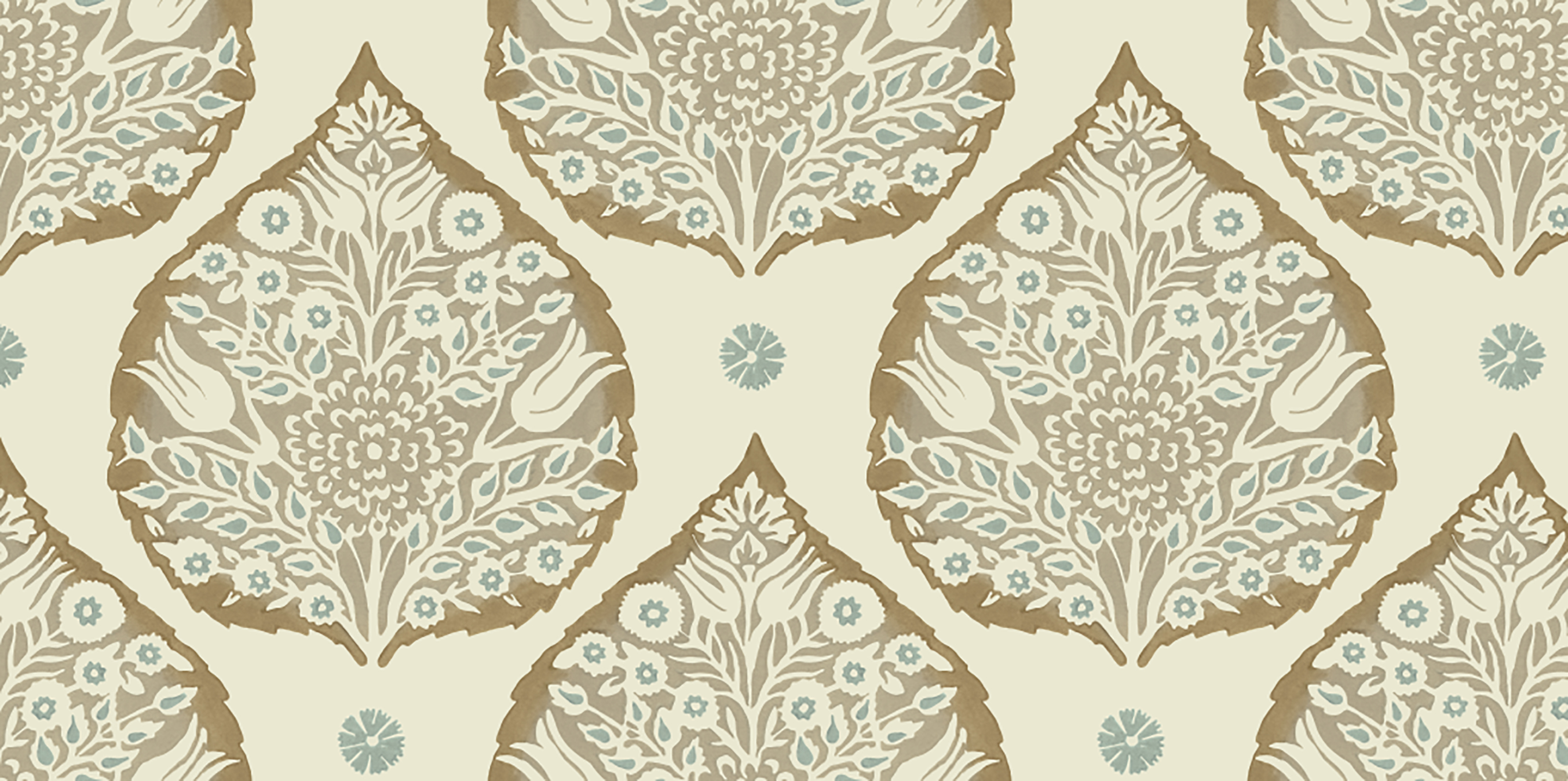 This Bold Pattern On Linen Brings Personality Into - Lotus Denim Wallpaper Galbraith And Paul , HD Wallpaper & Backgrounds