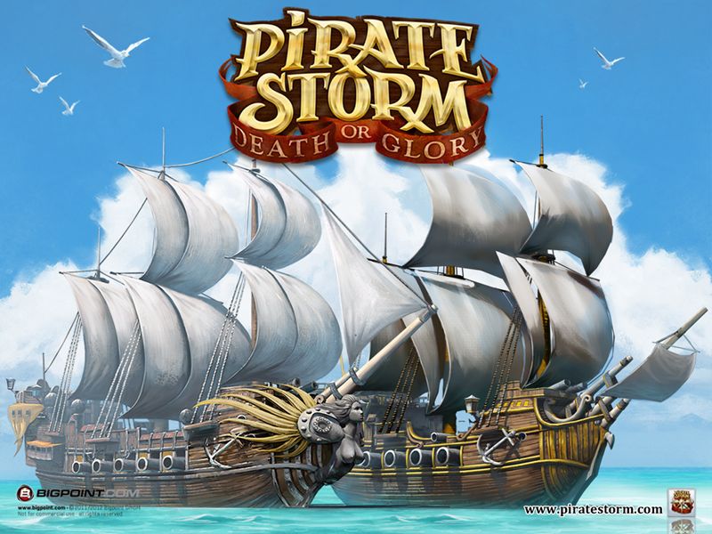 Pirate Ship Wallpaper From The Online Pirate Game - Pirate Storm Ships , HD Wallpaper & Backgrounds