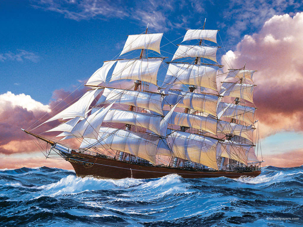 Old Ship Wallpaper - Old Time Sailing Ships , HD Wallpaper & Backgrounds