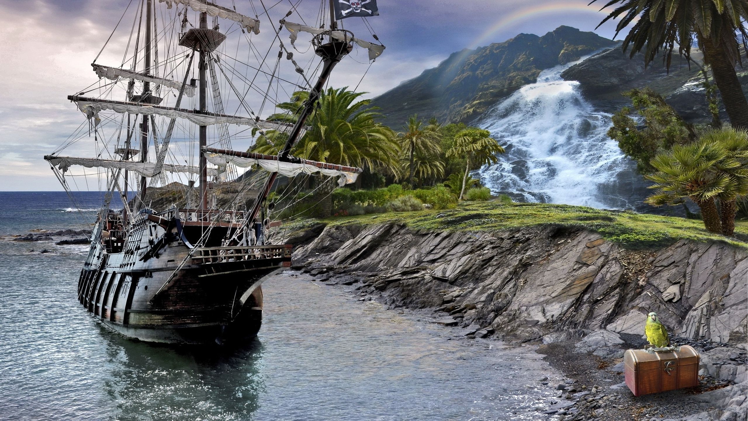 Pirate Ship Wallpaper Hd , HD Wallpaper & Backgrounds