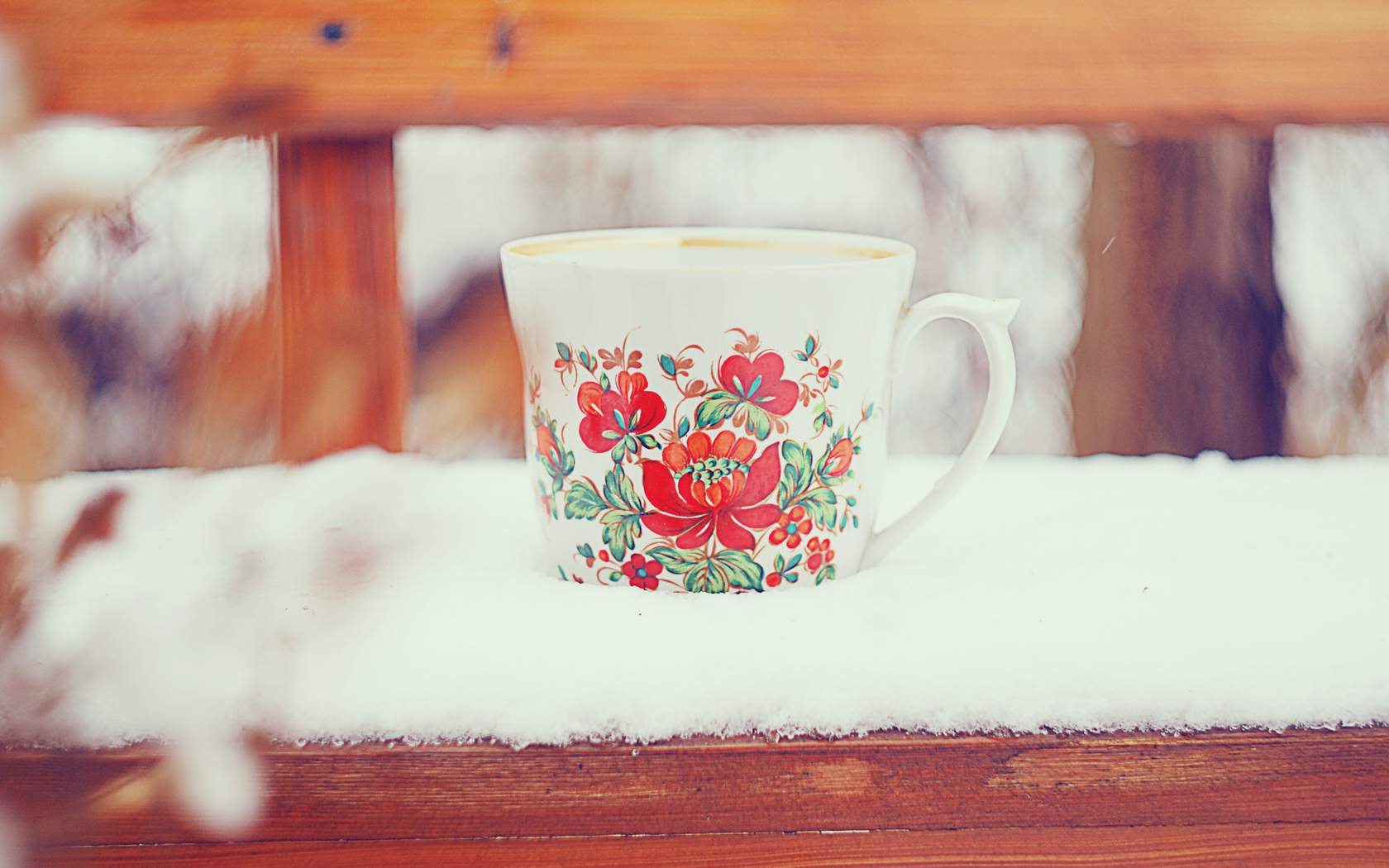 Winter Tea Mug - Winter Wallpaper For Fb , HD Wallpaper & Backgrounds