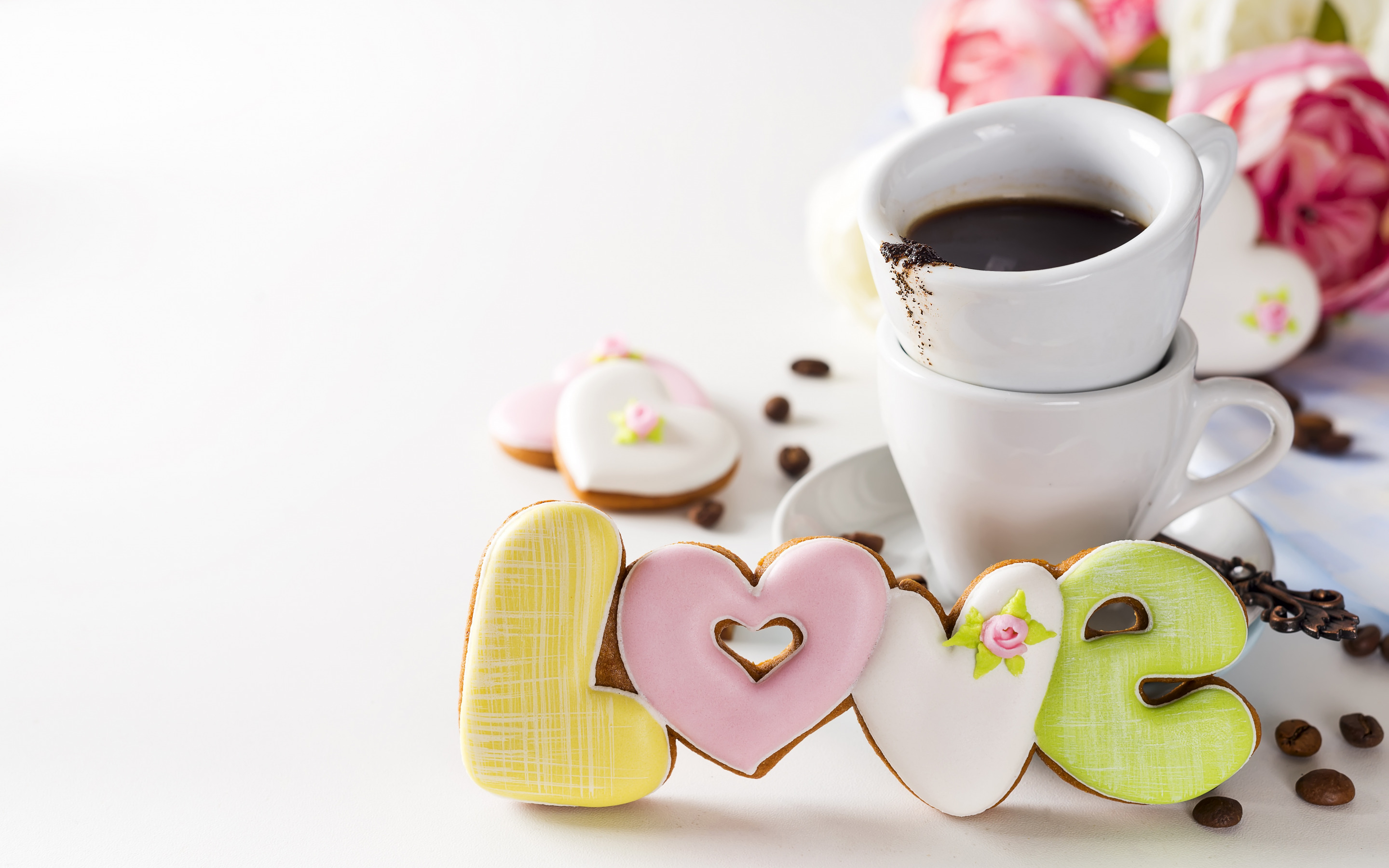 I Love Coffee, Gingerbread, Baking, Cup Of Coffee, - Good Morning Love Coffee , HD Wallpaper & Backgrounds