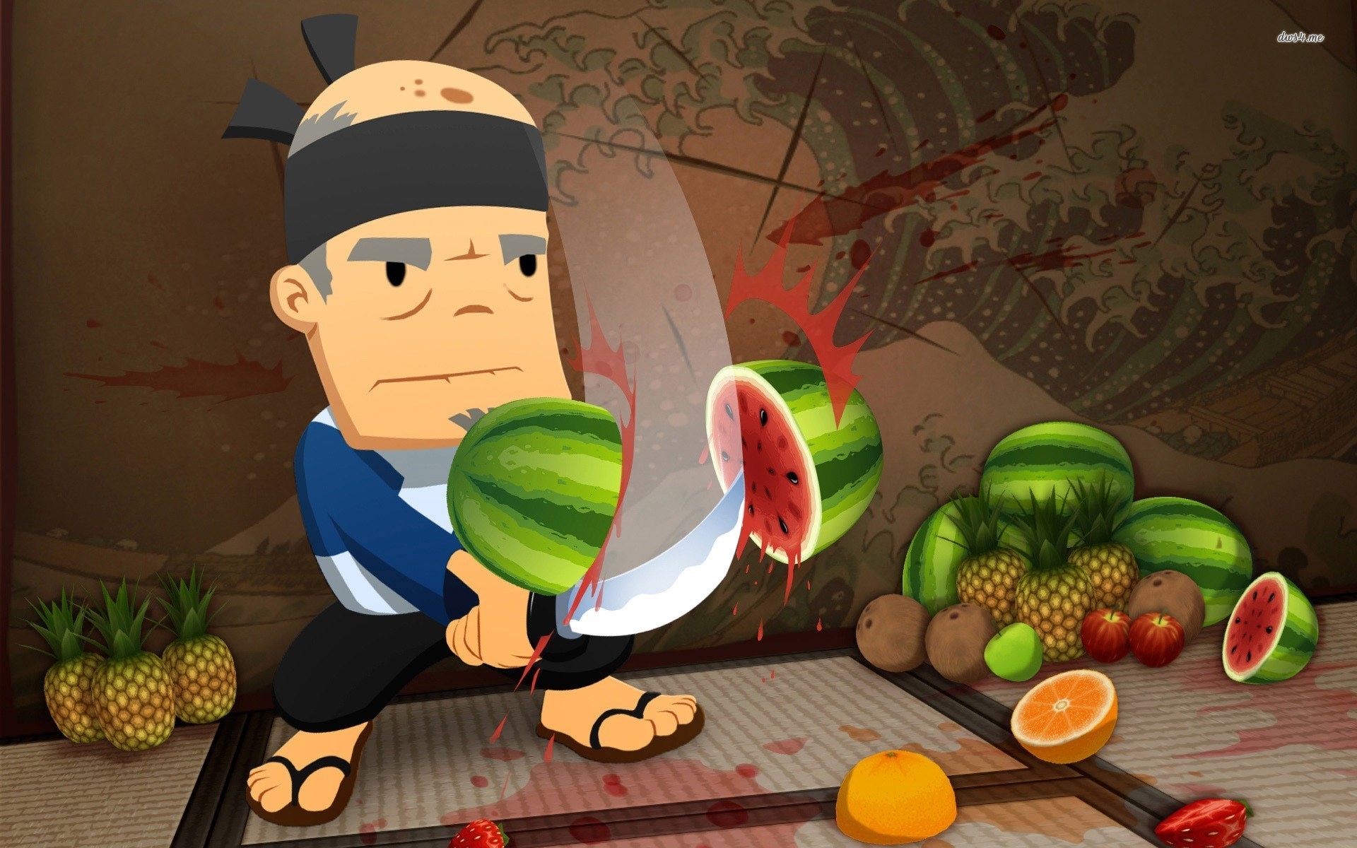 Fruit Ninja Wallpaper - Fruit Ninja , HD Wallpaper & Backgrounds