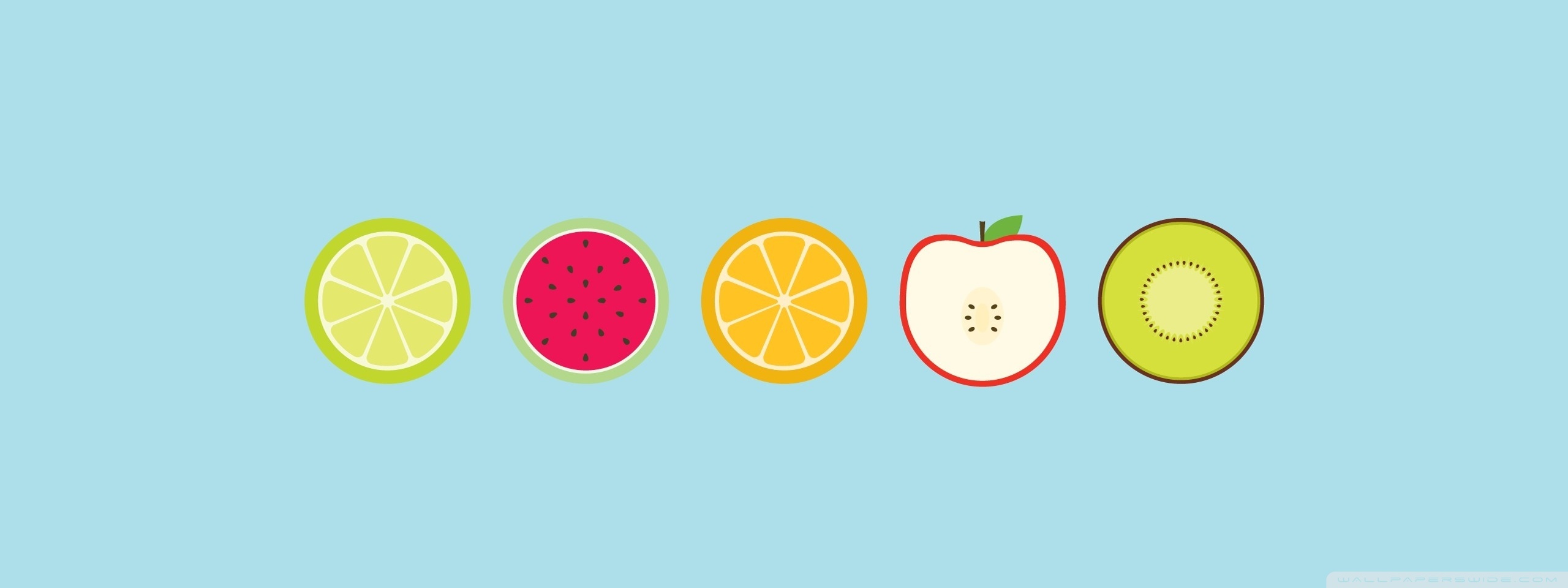 Dual Standard - Cute Fruit Slices , HD Wallpaper & Backgrounds