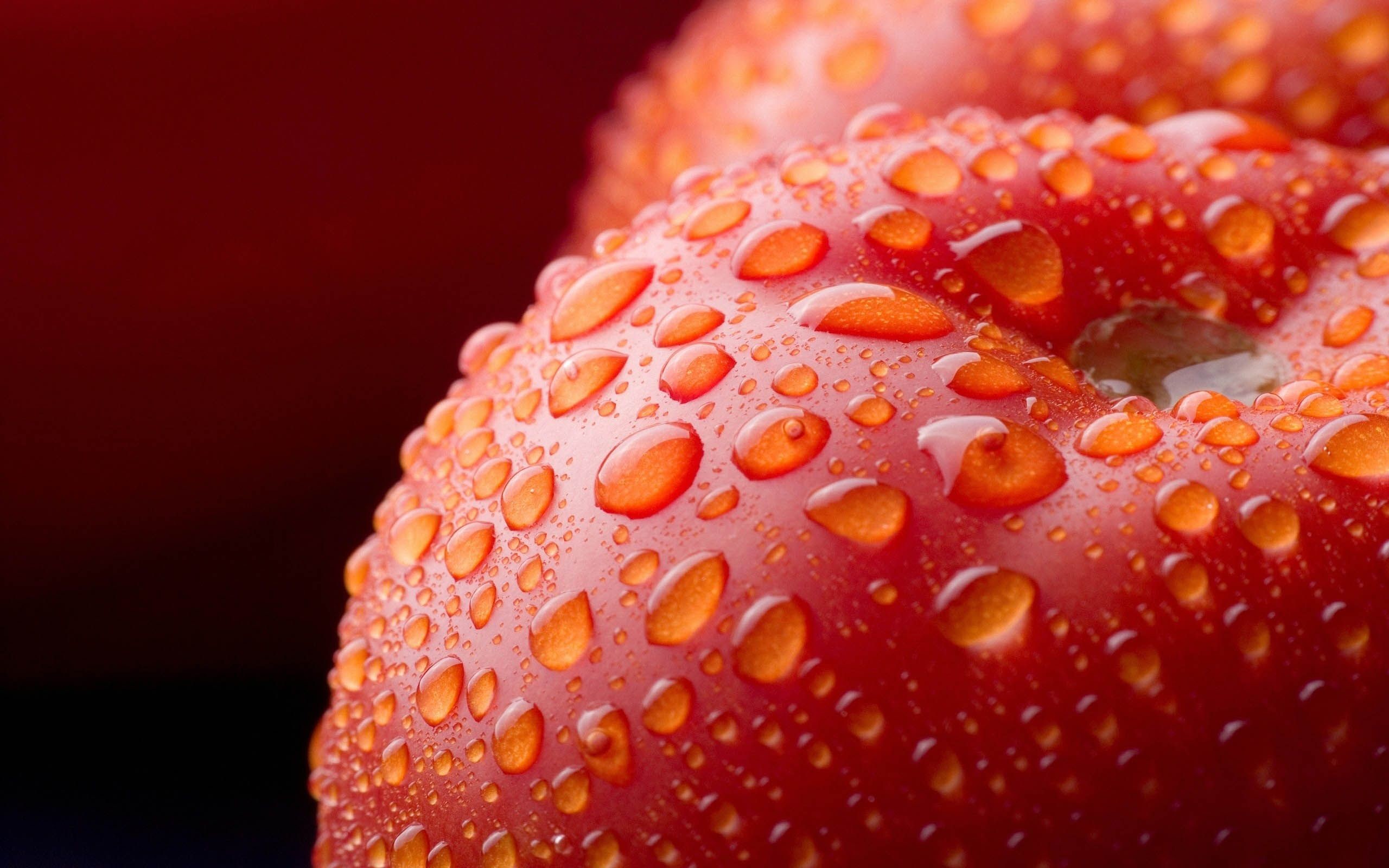 Drops On Cherry Fruit - Macro Photo Of Food , HD Wallpaper & Backgrounds