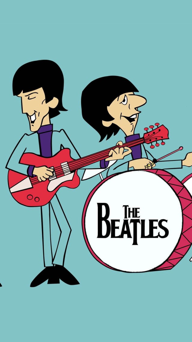 The Beatles Cartoon - Beatles Papel De Parede , HD Wallpaper & Backgrounds
