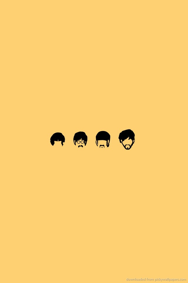 #xk8lj78 The Beatles Wallpapers For Iphone Px - Cartoon , HD Wallpaper & Backgrounds