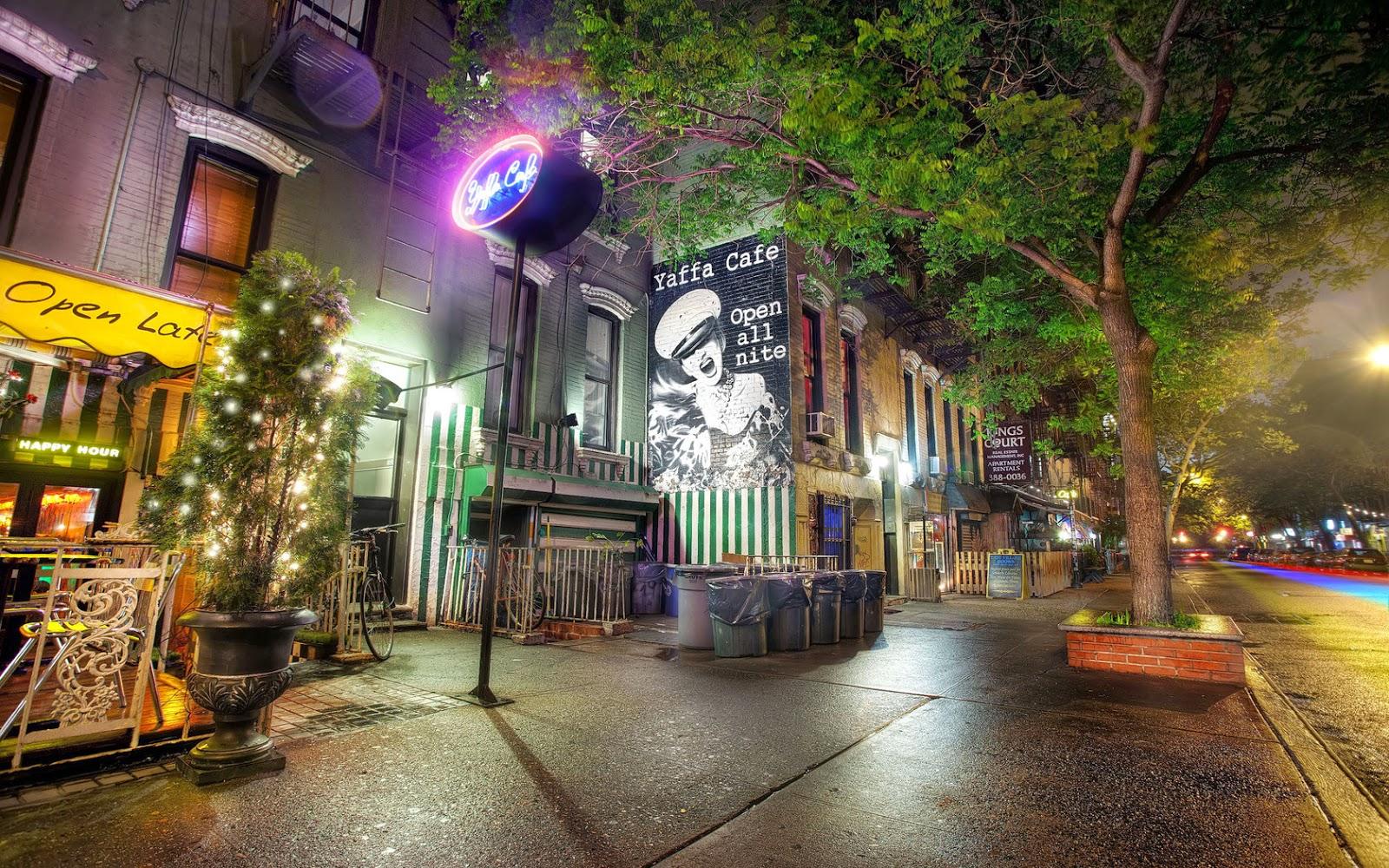 Wallpaper Arsitektur - New York Street Night , HD Wallpaper & Backgrounds
