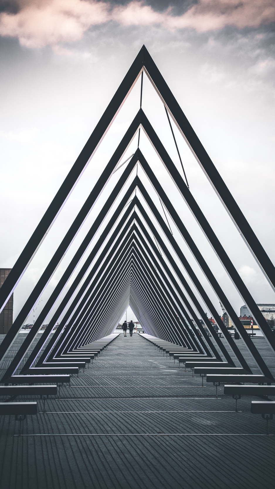Wallpaper Architecture, Triangle, Structure, People, - Periphery Iv Hail Stan , HD Wallpaper & Backgrounds