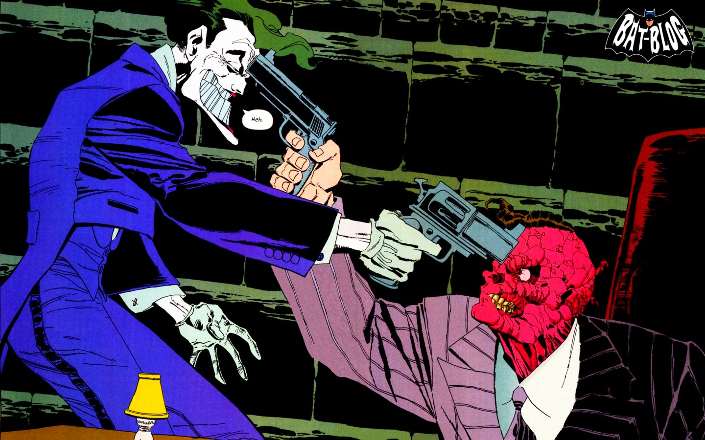 Batman's Harvey Dent Is Two-face - Batman Joker Two Face , HD Wallpaper & Backgrounds