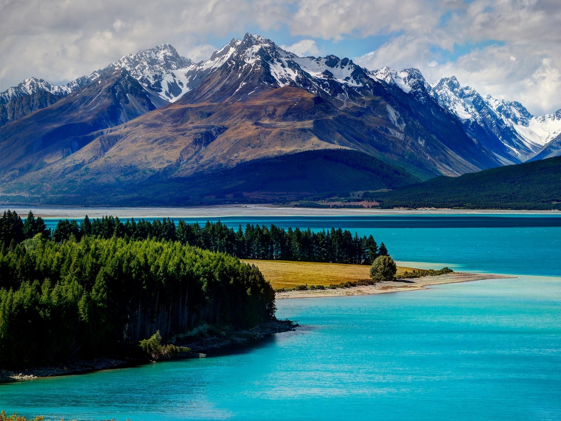 New Zealand Desktop Wallpaper - Most Beautiful Lakes New Zealand , HD Wallpaper & Backgrounds