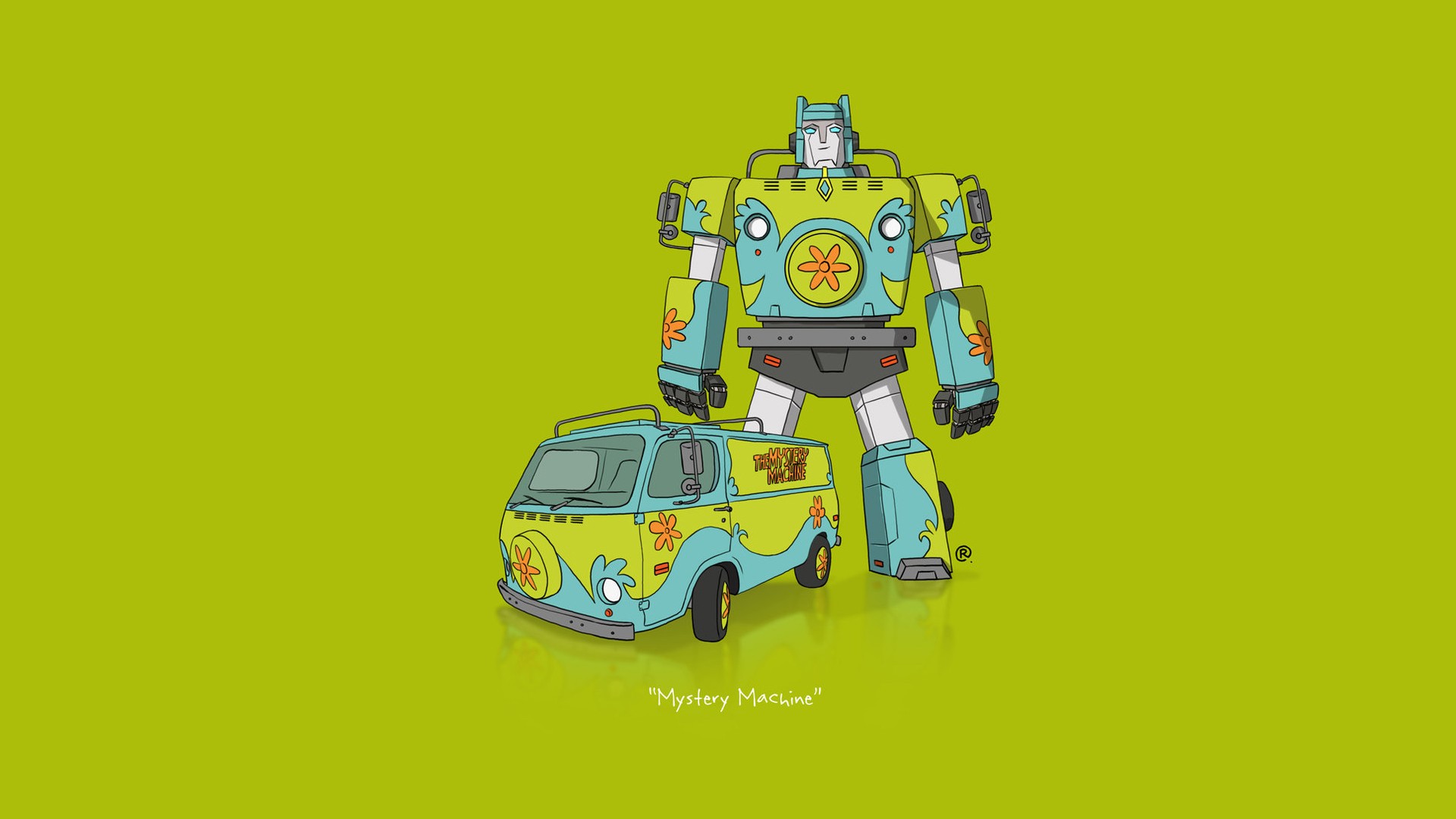 #car, #minimalism, #transformers, #scooby-doo Wallpaper - Famous Movie Cars As Transformers , HD Wallpaper & Backgrounds