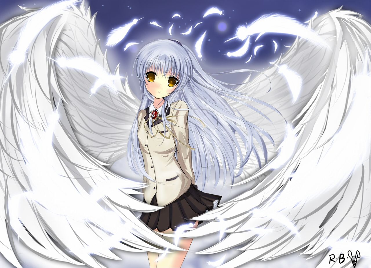 Kanade Tachibana Wallpaper - Tenshi Angel Beats Hd , HD Wallpaper & Backgrounds