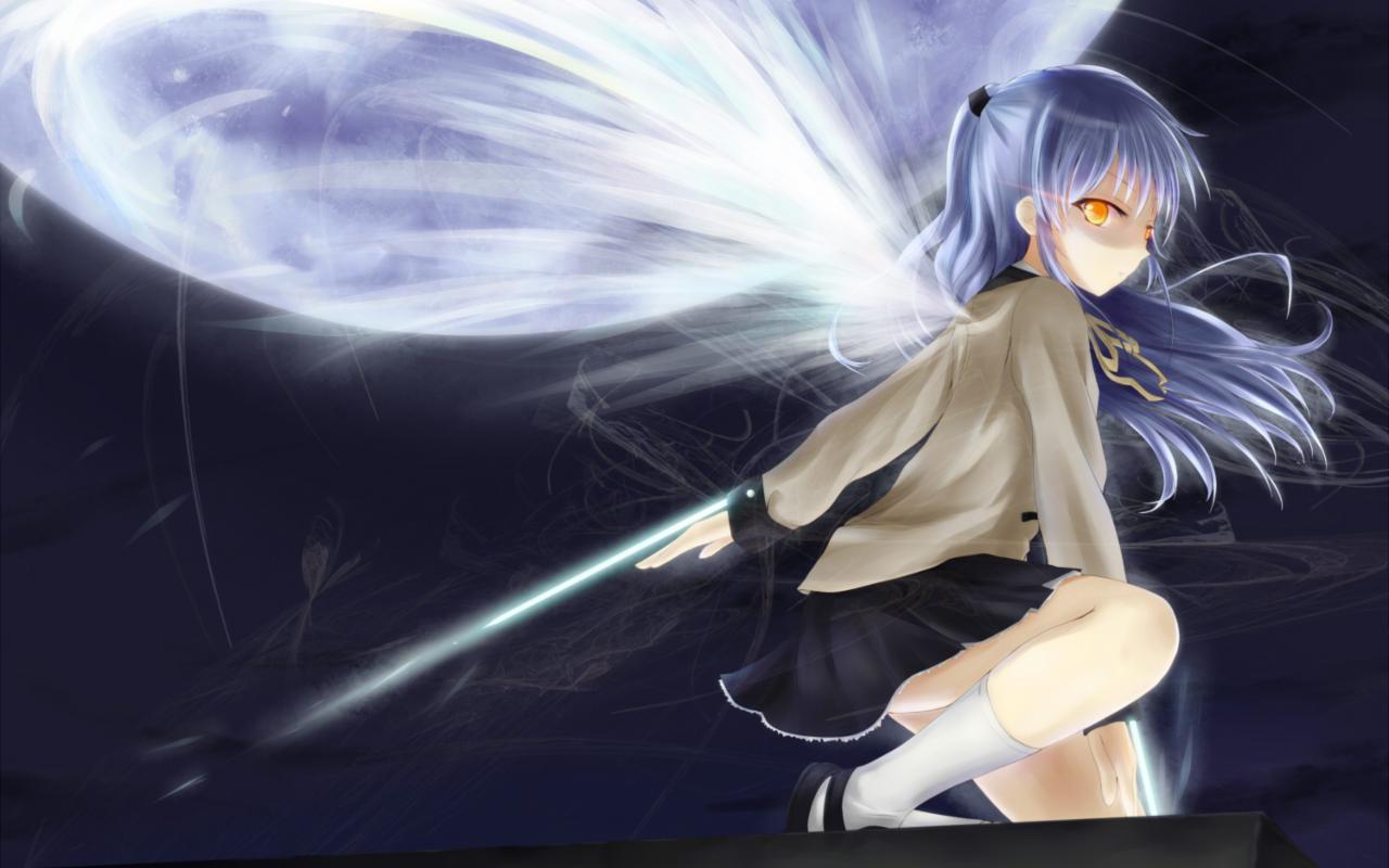 Download Wallpaper From Anime Angel Beats With Tags - Angel Beats , HD Wallpaper & Backgrounds