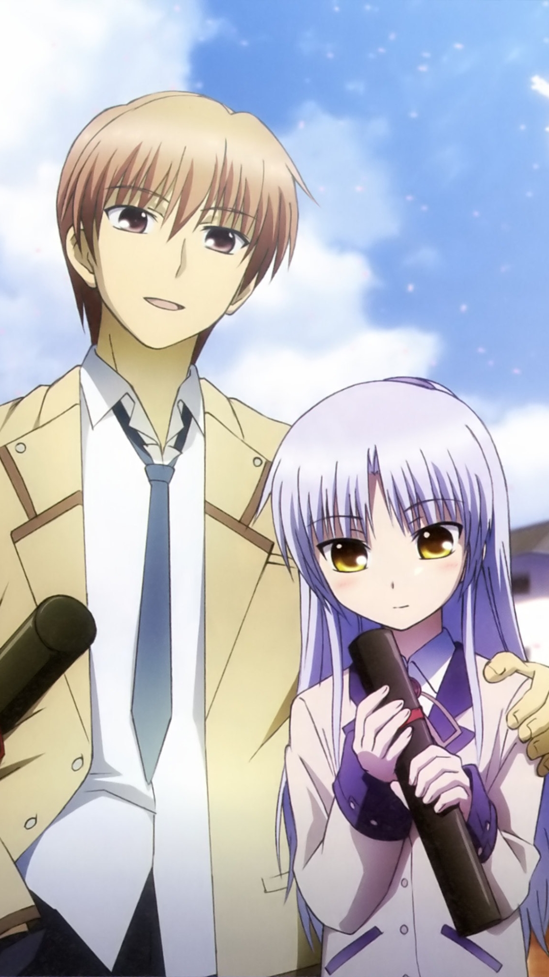 Wallpaper - Angel Beats Kanade And Yuzuru , HD Wallpaper & Backgrounds