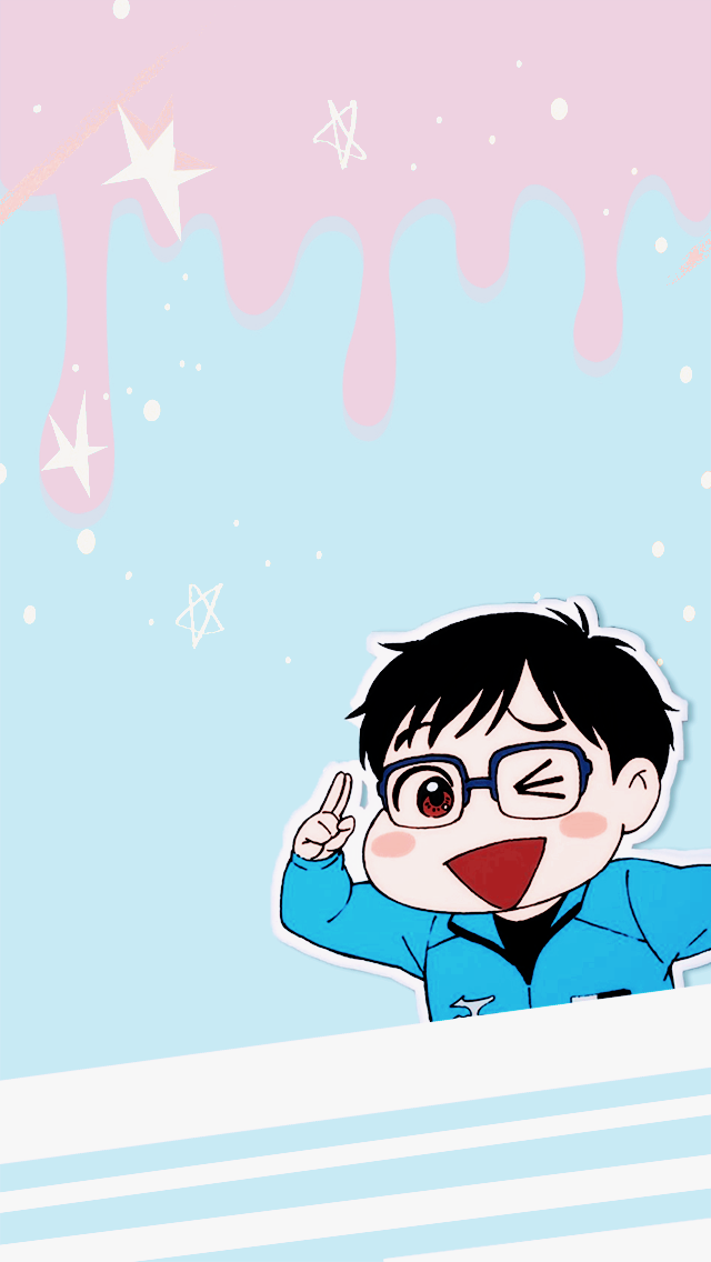 Yuri On Ice Victor Phone Wallpaper By Awttani Blue - Yuuri Katsuki , HD Wallpaper & Backgrounds