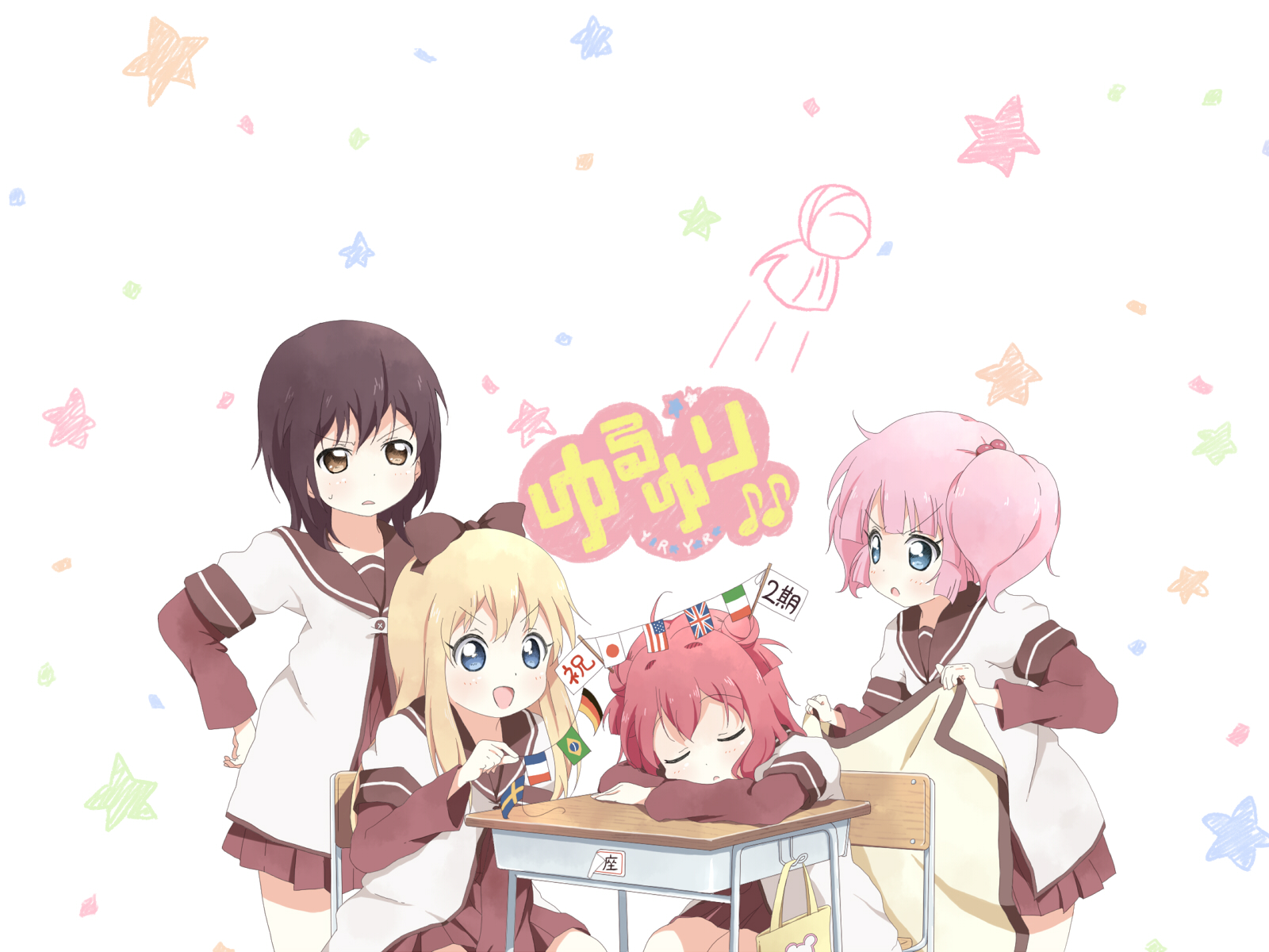 Yuru Yuri Wallpapers 1080p , HD Wallpaper & Backgrounds