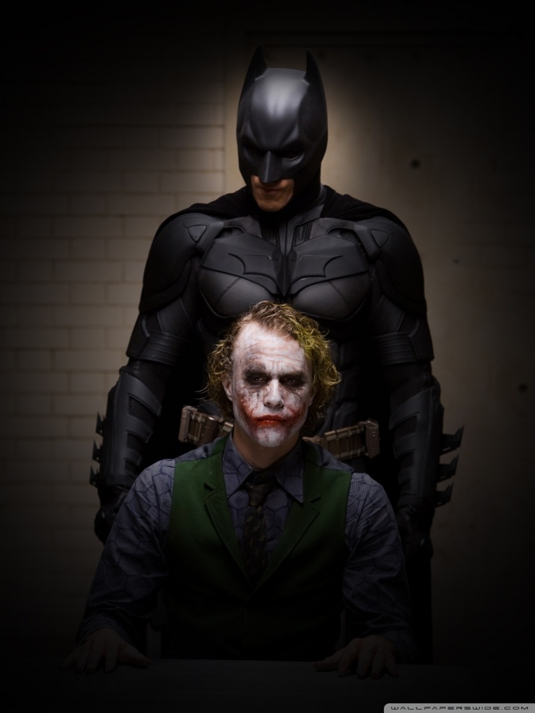 Ipad 1/2/mini - Batman And Joker Dark Knight , HD Wallpaper & Backgrounds