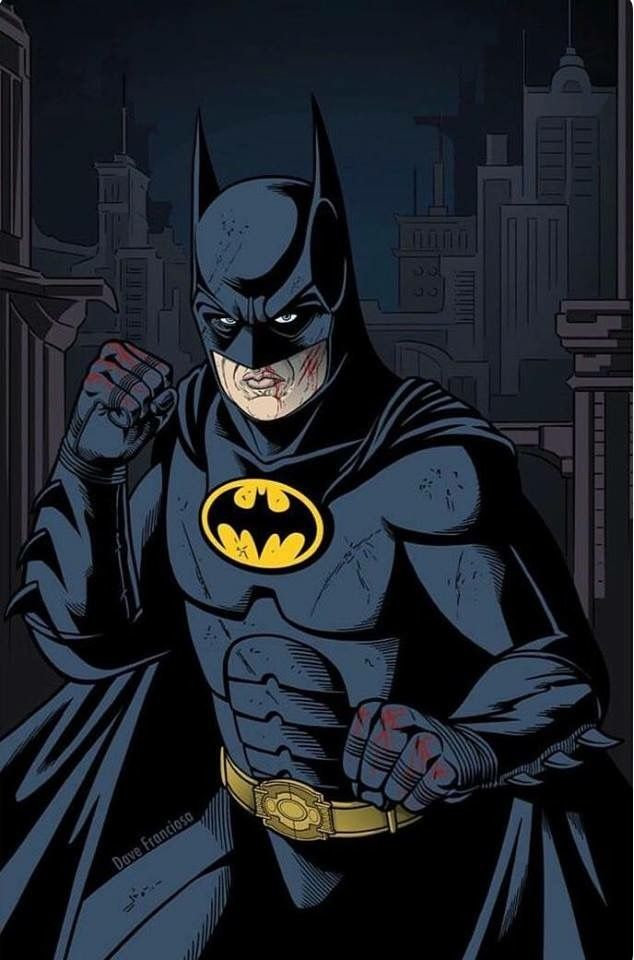 Batman 1989 Wallpaper - Batman Michael Keaton Comic , HD Wallpaper & Backgrounds