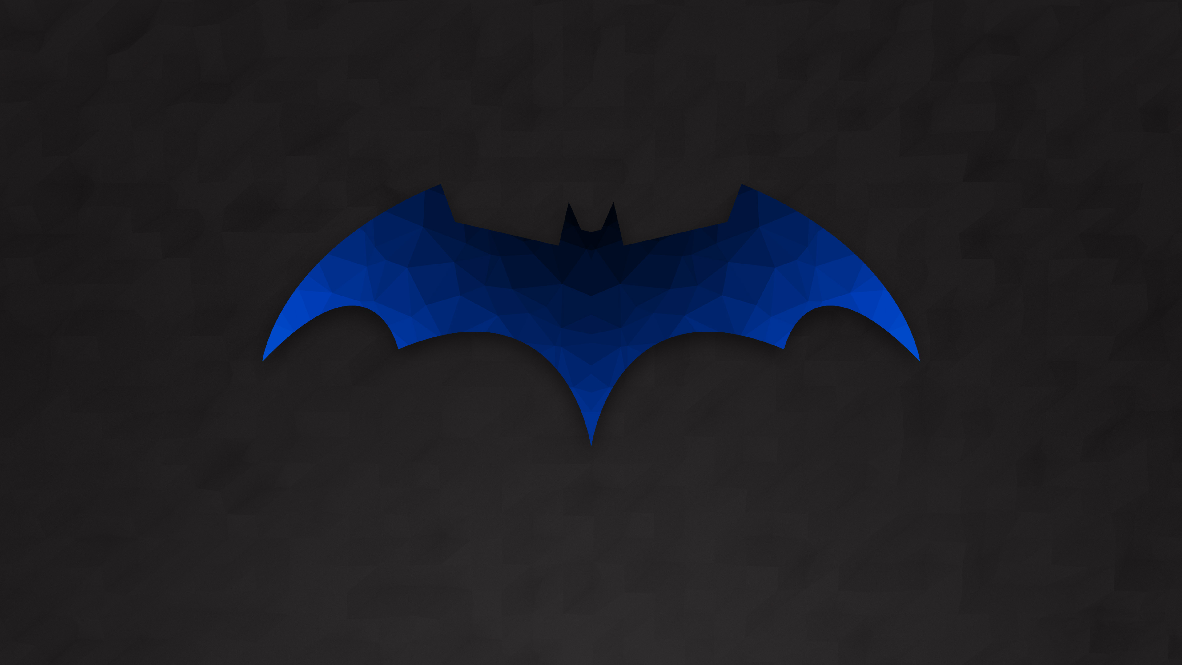 Low Polygon Batman Logo - Bat , HD Wallpaper & Backgrounds
