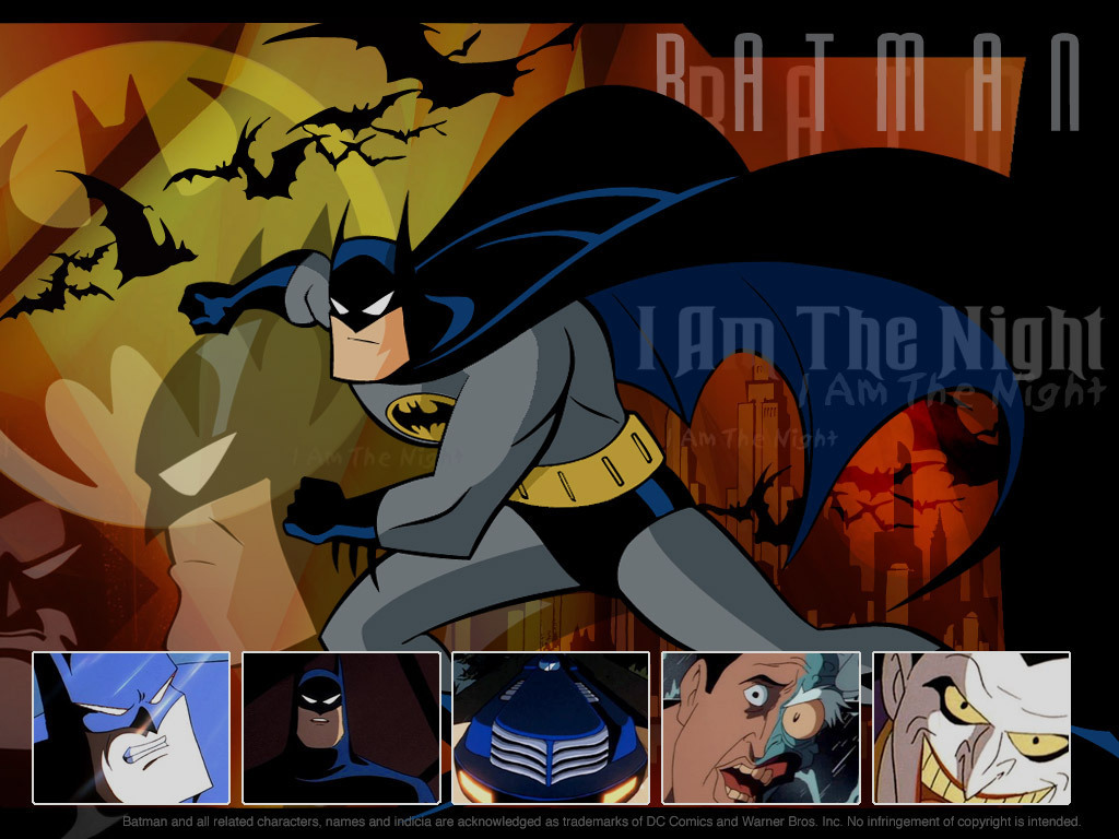 The Animated Series Images I Am The Night Hd Wallpaper - Batman Tas Vs Spectacular Spider Man , HD Wallpaper & Backgrounds