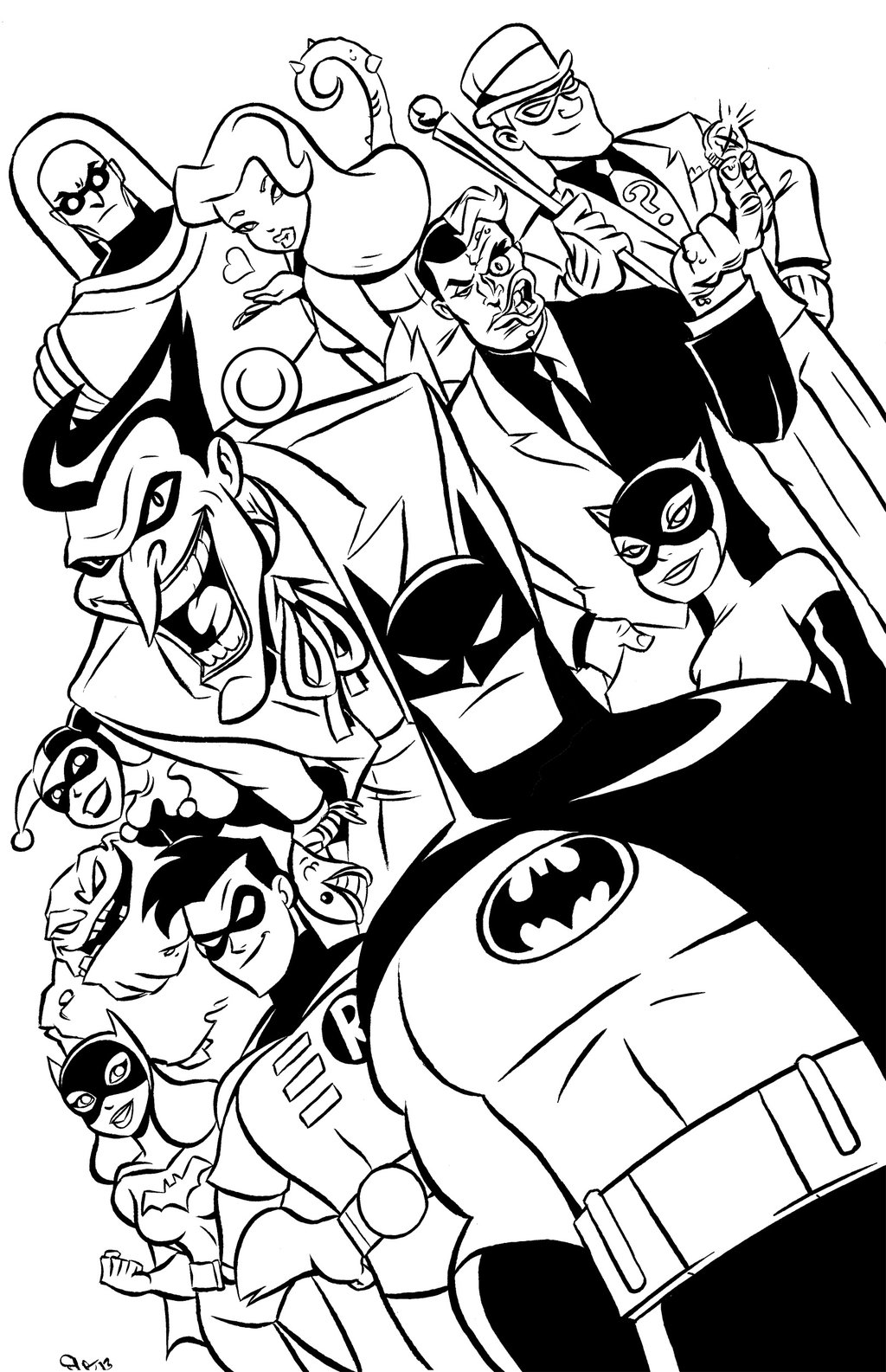 Batman - Batman Animated Series Drawings , HD Wallpaper & Backgrounds