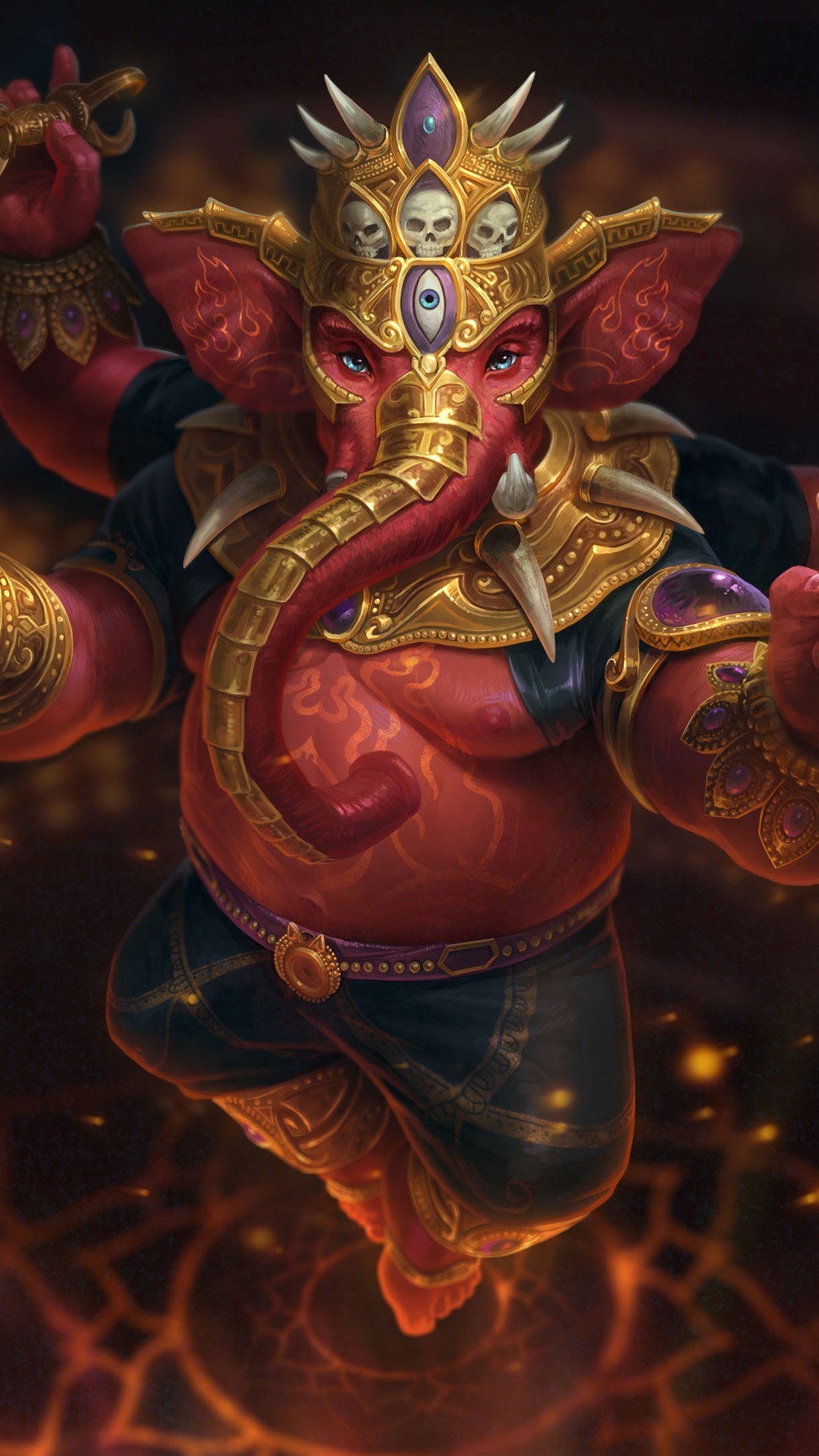 Lord Ganesha 4k Wallpapers Hd Wallpapers Id - Maha Rakta Ganesha Smite , HD Wallpaper & Backgrounds