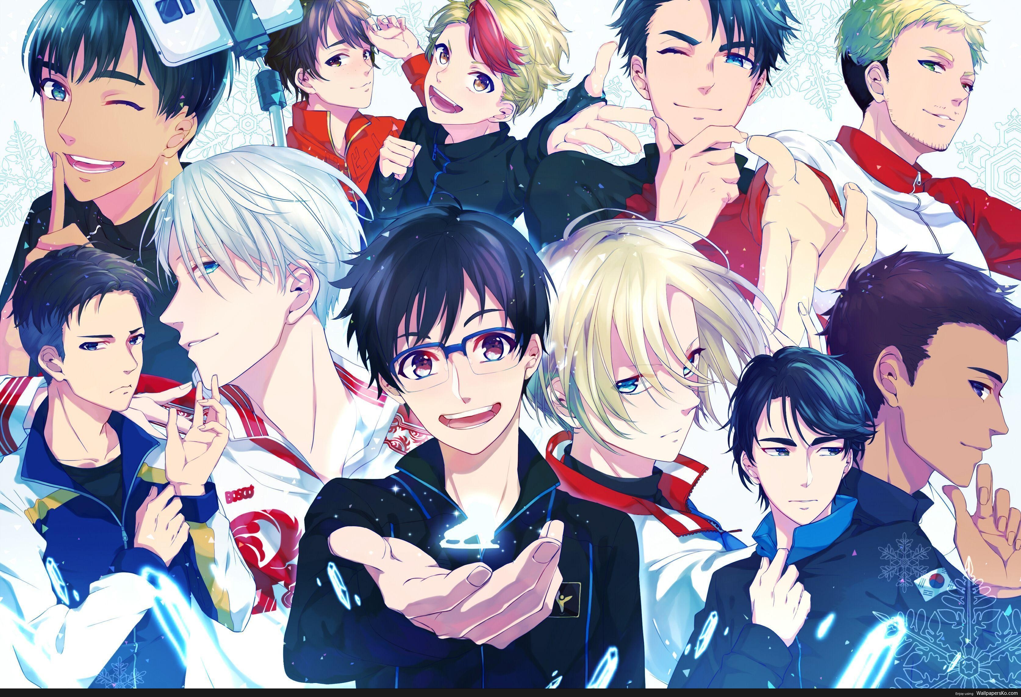 Yuri On Ice Wallpaper Desktop - Yuri On Ice All Characters , HD Wallpaper & Backgrounds