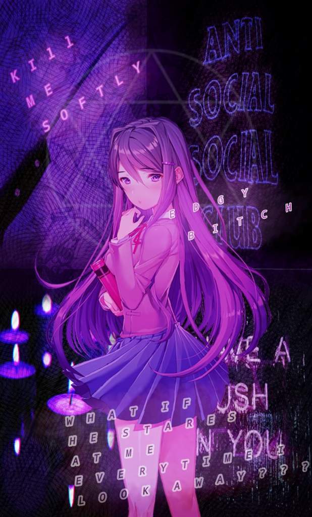 Edit/wallpaper By Me Yuri Use It If You Like - Doki Doki Literature Club Yuri Phone , HD Wallpaper & Backgrounds